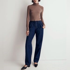 Madewell Ribbed Supercrop Turtleneck Top